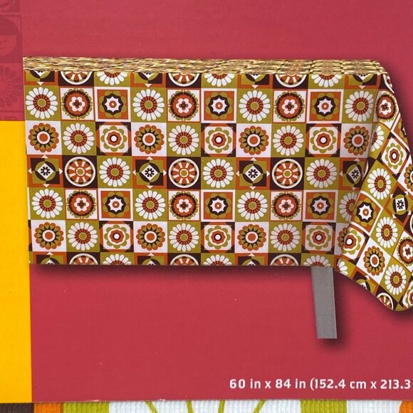 Día de Muertos 84"x60" Peva Table Cover Halloween Day Of The Dead '70's - Picture 5 of 9